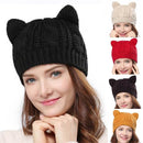 Touca Gatinho - Gorro de Inverno Feminino em Várias Cores