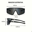 Kit Óculos Sport Pró - Kit Dois Óculos Ciclismo ou Corrida com Proteção do Sol e do Vento Estilo Esportivo