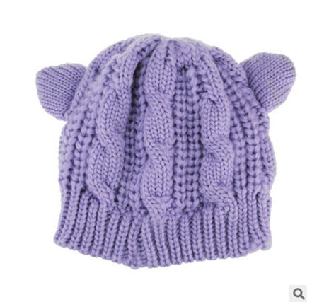 Touca Gatinho - Gorro de Inverno Feminino em Várias Cores