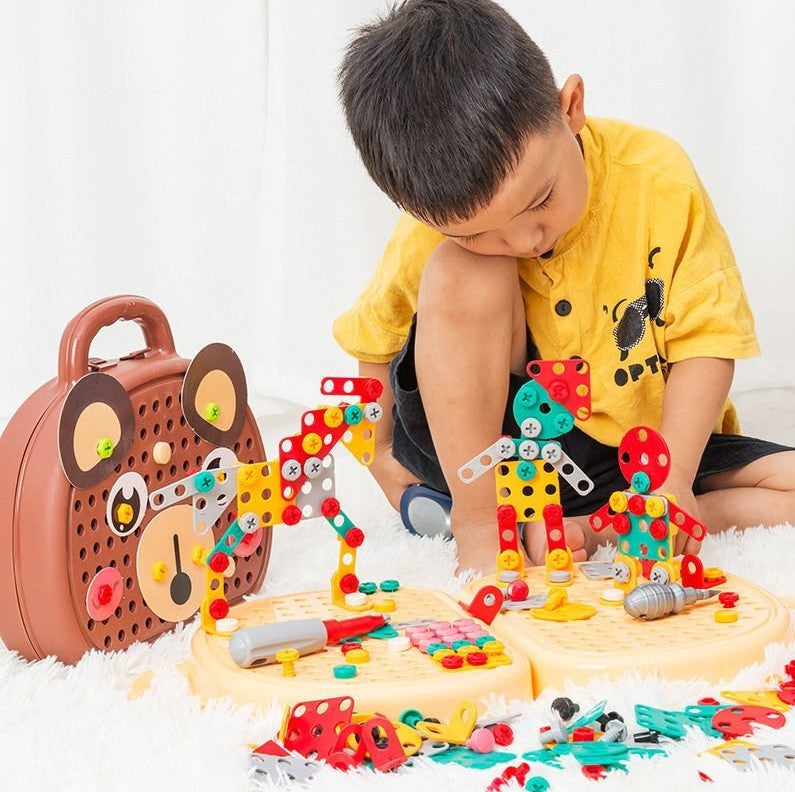 Bear Box - Brinquedo Educativo de Montar que Estimula a Criatividade