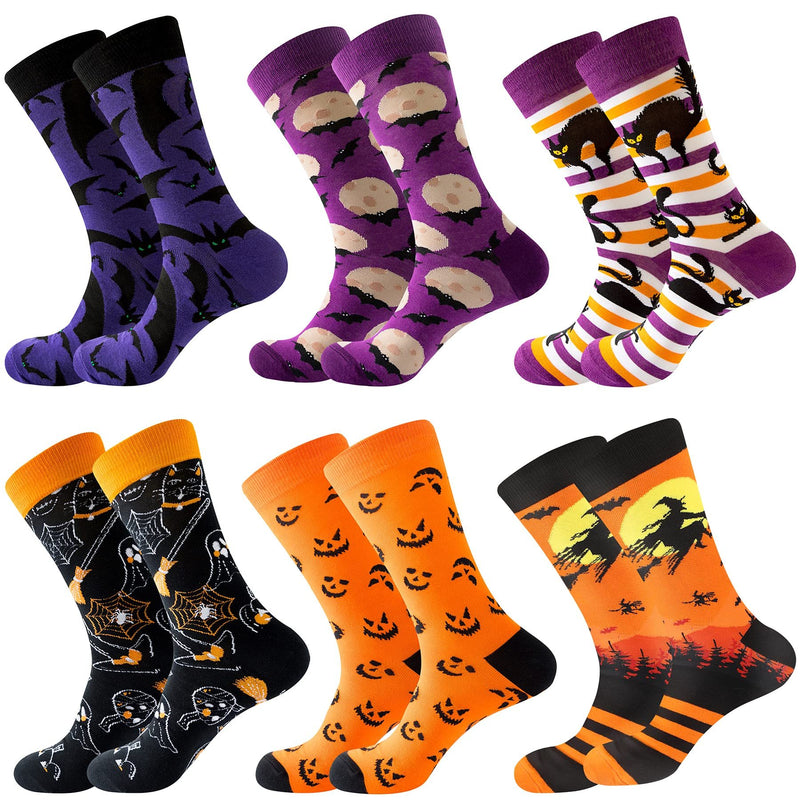 Kit HallowSocks - Meias de Halloween (6 Pares)