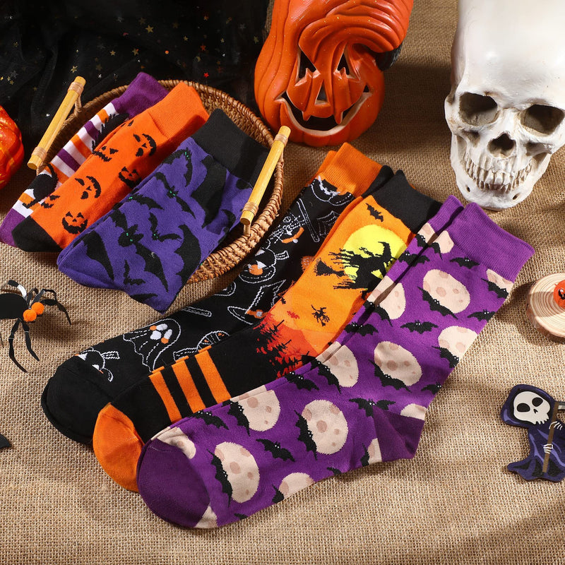 Kit HallowSocks - Meias de Halloween (6 Pares)